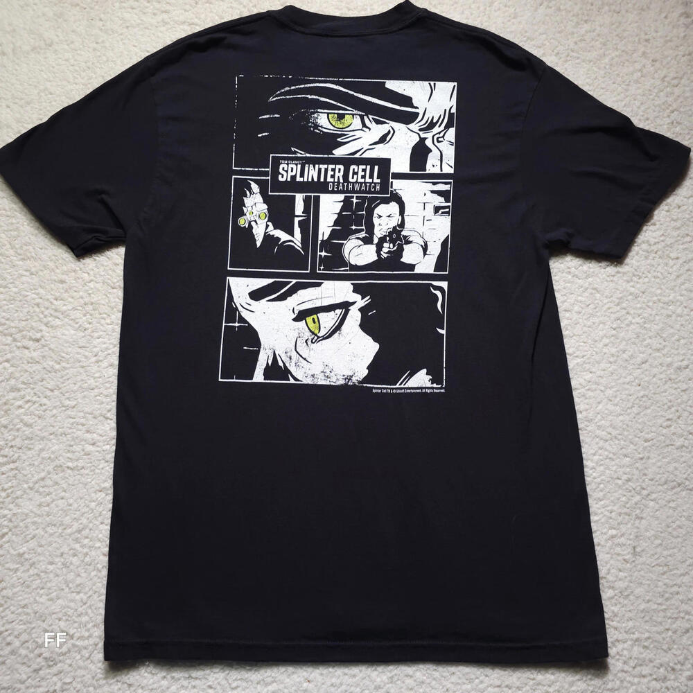 Comfort Colors Splinter Cell Deathwatch Graphic Tee L 100 percent Cotton Black